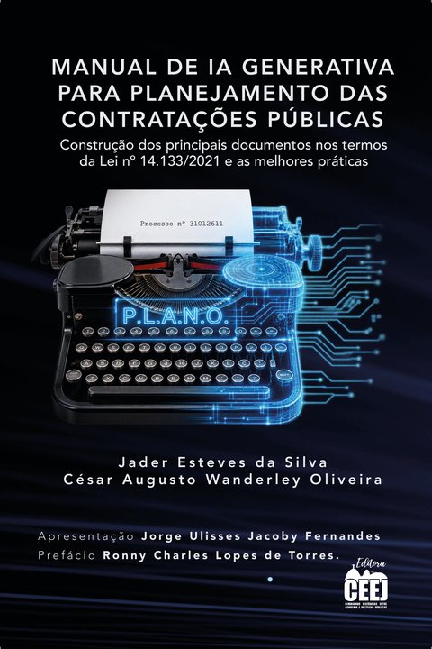 Capa do livro Manual de IA Generativa para Planejamento das Contratações Públicas