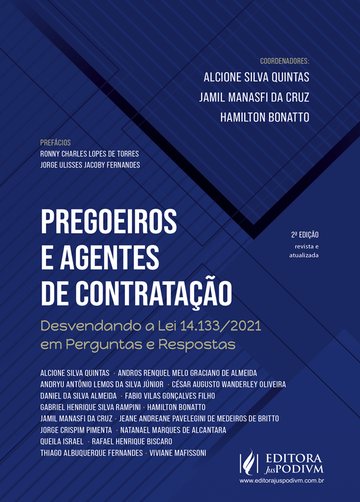 Capa do livro Pregoeiros e Agentes de Contratação: a Lei 14.133/2021 em perguntas e respostas